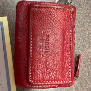 Fossil change purse, card holder and key chain